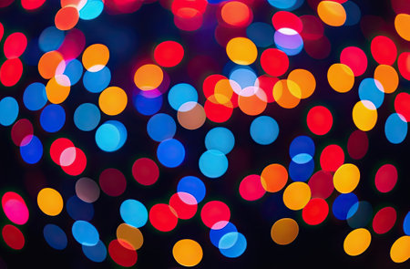 Abstract blurred rainbow glitter background. Bright and colorful background.の写真素材