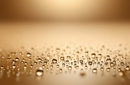 Serum or water drops. Texture of organic oil bubbles on bright background. Concept of skin moisturizing. Oil and water bubbles macro photography.の写真素材