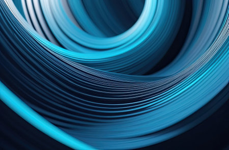 Geometric shapes: Multicolored abstract 3d background. Technology futuristic background.の写真素材