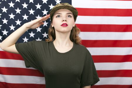 4K. Makeup of woman model in studio. Lengthening of eyelashesの写真素材