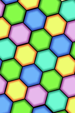 Abstract background from hexagons