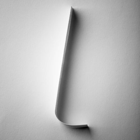 cut out from paper stripes alphabet lowercase letters