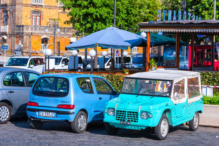 SORRENTO, ITALY -  29 May 2012: Parking in harbor Sorrento, Naples, Campania, Italy.
