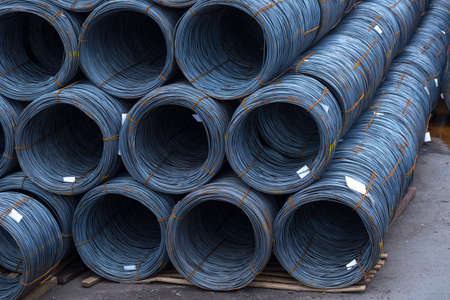 Steel low carbon wire rod, hot rolled steel drawing wire twelve millimeters or half an inch in...