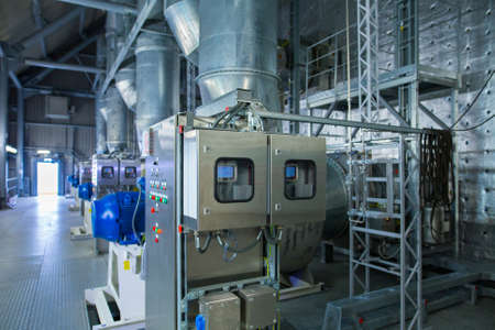 Systems of the microclimate support at a large industrial site. Air pipelines inlet and exhaust....