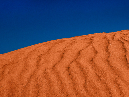 Windy ripples in the sand in the desertの写真素材