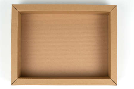 cardboard box for packing gifts on a white background