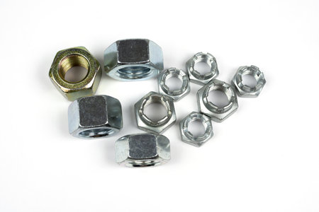 different diameters and purposes large metal nuts
