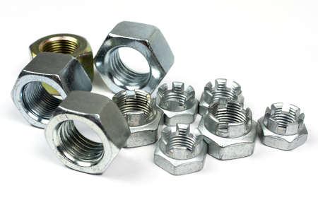 different diameters and purposes large metal nuts
