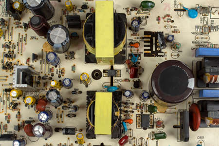 printed circuit board with parts of the electronic device. Technology background