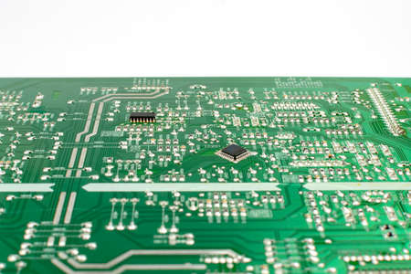 printed circuit board of electronic device microcircuit close-upの写真素材
