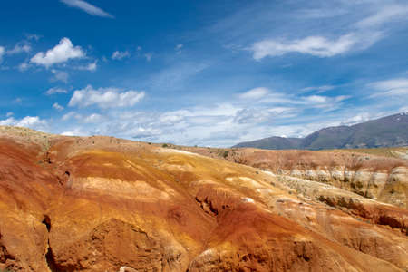 red rocks from the sandstone of the place Mars in the Altai mountainsの写真素材