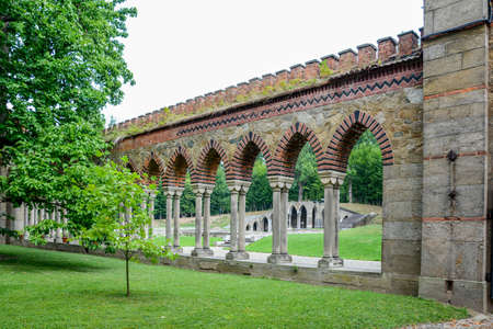 Kamieniec Zabkowicki dolnoslaskie Poland July 31 2019 The palace was built on the initiative of Marianna Oranskaのeditorial素材