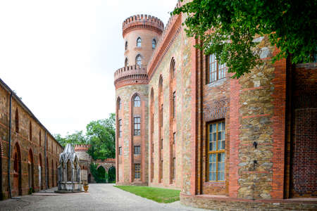 Kamieniec Zabkowicki dolnoslaskie Poland July 31 2019 The palace was built on the initiative of Marianna Oranskaのeditorial素材