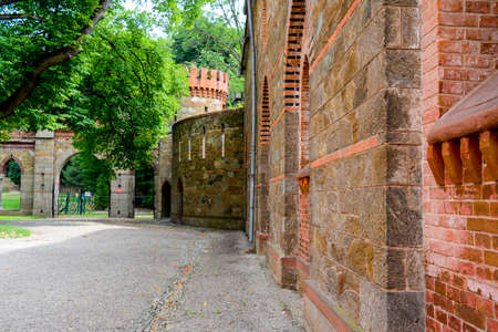 Kamieniec Zabkowicki dolnoslaskie Poland July 31 2019 The palace was built on the initiative of Marianna Oranskaのeditorial素材