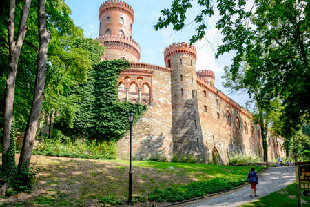 Kamieniec Zabkowicki dolnoslaskie Poland July 31 2019 The palace was built on the initiative of Marianna Oranskaのeditorial素材