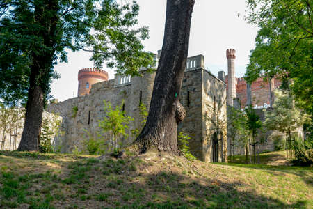 Kamieniec Zabkowicki dolnoslaskie Poland July 31 2019 The palace was built on the initiative of Marianna Oranskaのeditorial素材