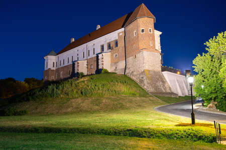 Sandomierz, a beautiful city on a sunny day and at night.のeditorial素材