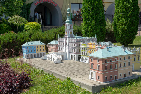 Inwald, Malopolskie Voivodeship Poland - June 27 2021: Park of Miniatures World of Dreams is an extraordinary place where you will admire miniature buildings.のeditorial素材