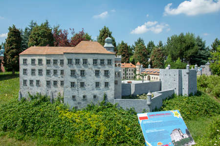 Inwald, Malopolskie Voivodeship Poland - June 27 2021: Park of Miniatures World of Dreams is an extraordinary place where you will admire miniature buildings.のeditorial素材