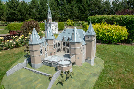 Inwald, Malopolskie Voivodeship Poland - June 27 2021: Park of Miniatures World of Dreams is an extraordinary place where you will admire miniature buildings.のeditorial素材