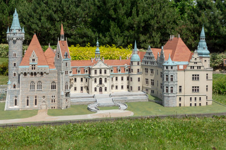 Inwald, Malopolskie Voivodeship Poland - June 27 2021: Park of Miniatures World of Dreams is an extraordinary place where you will admire miniature buildings.のeditorial素材