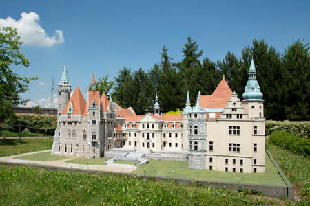 Inwald, Malopolskie Voivodeship Poland - June 27 2021: Park of Miniatures World of Dreams is an extraordinary place where you will admire miniature buildings.のeditorial素材
