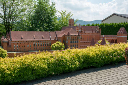 Inwald, Malopolskie Voivodeship Poland - June 27 2021: Park of Miniatures World of Dreams is an extraordinary place where you will admire miniature buildings.のeditorial素材