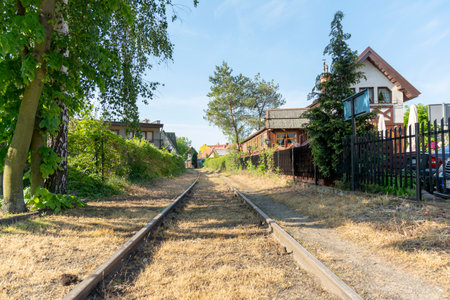 Hel, Pomeranian Voivodeship / Poland - June 2 2022: Hel, a town in the Pomeranian Voivodeship in Kashubia, views of streets, housesのeditorial素材
