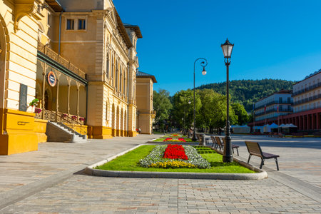 Krynica Zdroj, MaÅopolskie Voivodeship / Poland - July 16 July 2022: Krynica-Zdroj - a city in Poland located in the MaÅopolskie Voivodeship, in Nowosadecki County, the seat of theのeditorial素材