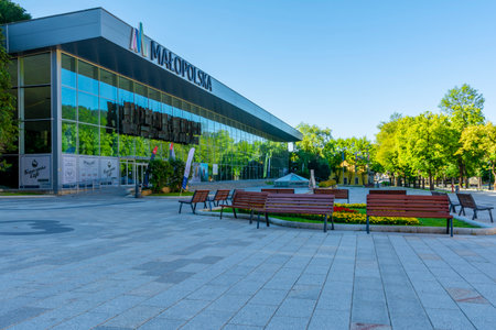 Krynica Zdroj, MaÅopolskie Voivodeship / Poland - July 16 July 2022: Krynica-Zdroj - a city in Poland located in the MaÅopolskie Voivodeship, in Nowosadecki County, the seat of theのeditorial素材
