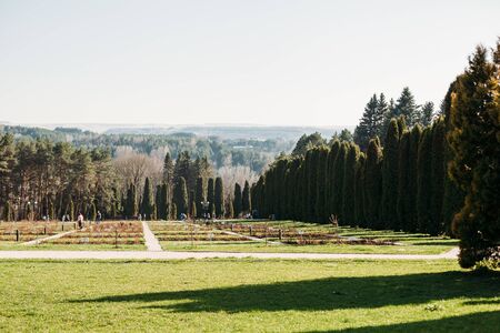 Kislovodsk, Stavropolsky Region, Russia - April 10, 2018: valley of roses in kislovodskのeditorial素材