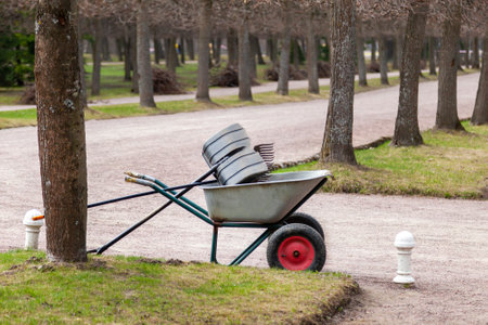 cleaning equipment in the Park.