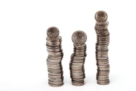 piles of cheapest russian coins