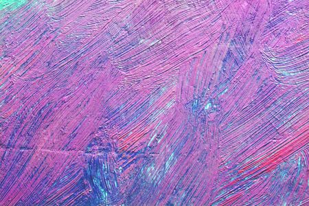 painted canvas (blue and pink)