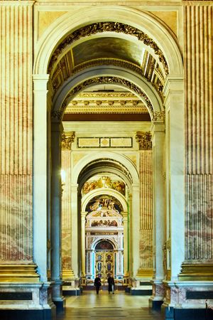 colonnade in cathedralのeditorial素材