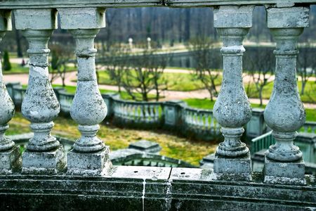 spring in Petrodvorets near Saint-Petersburg, Russiaの写真素材