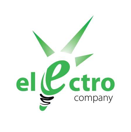 Electric logo template. Vector Illustration Eps.10. Electric company vector logoのイラスト素材