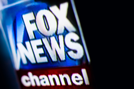 Chisinau, Moldova - August 24, 2017. Photo of FOX NEWS chanel on a tv monitor screen. Fox News...