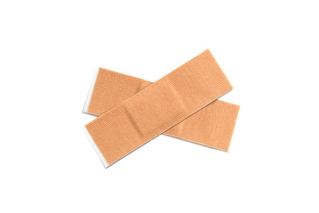 Medical patch isolated on white backgroundの写真素材