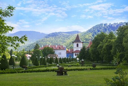 Chisinau, Moldova 29 June 2018: Sambata de Sus monastery orthodox monastery from Romania located in...