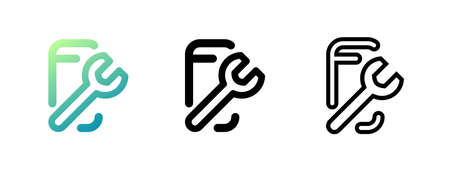 Repair phone icon. One of set web icons. Vector icon.