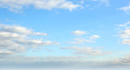 Blue sky with puffy clouds. Sky cloud clear background