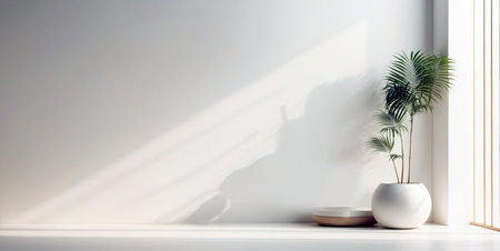 Empty light room interiorの素材