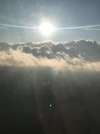 Flying Above the Heavenly Cloudsの写真素材