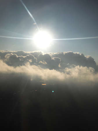 Flying Above the Heavenly Cloudsの写真素材