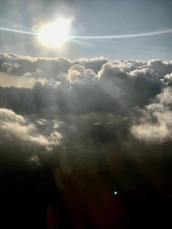 Flying Above the Heavenly Cloudsの写真素材