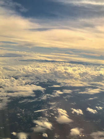Flying Above the Heavenly Cloudsの写真素材