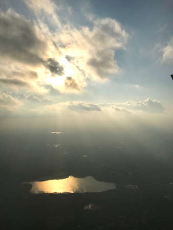Flying Above the Heavenly Cloudsの写真素材