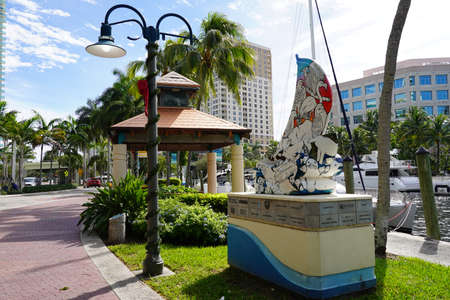 The colorful vibrant views of Key West Floridaのeditorial素材